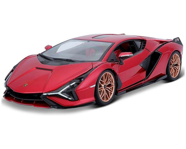 Αυτοκίνητο Μεταλλικό Burago Plus Lamborghini Sian FKP 37 1/18 Red