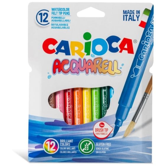 Μαρκαδόροι Carioca Acquarell 12pcs
