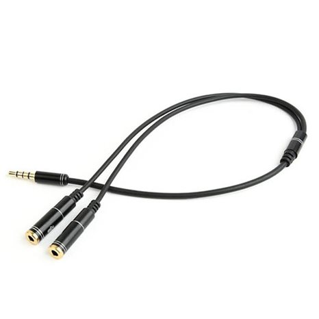 CABLEXPERT 3,5mm AUDIO + MICROPHONE ADAPTER CABLE 0,2m METAL CONNECTORS