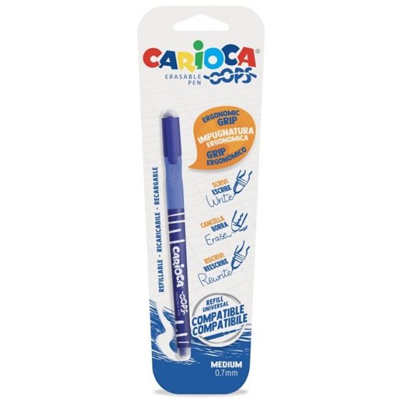 Στυλο Carioca Erasable Oops Μπλε