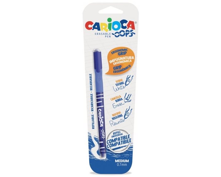 Στυλο Carioca Erasable Oops Μπλε