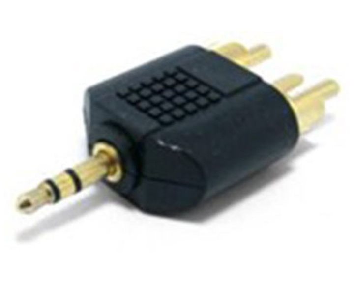 CABLEXPERT 3.5MM PLUG TO 2 x RCA PLUG STEREO AUDIO ADAPTER