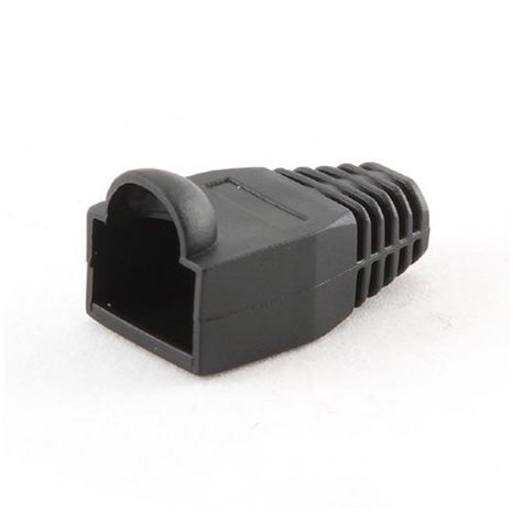 CABLEXPERT STRAIN RELIEF (BOOT CAP) BLACK 100PCS/BAG