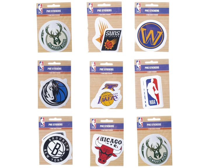 Stickers PVC NBA 2 logos team