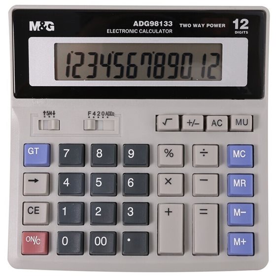 Αριθμομηχανή M&G 12 Ψηφίων ADG98133