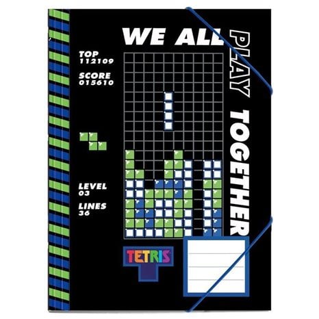 Ντοσιέ με Λάστιχο Χάρτινο 25χ35 Tetris 504056