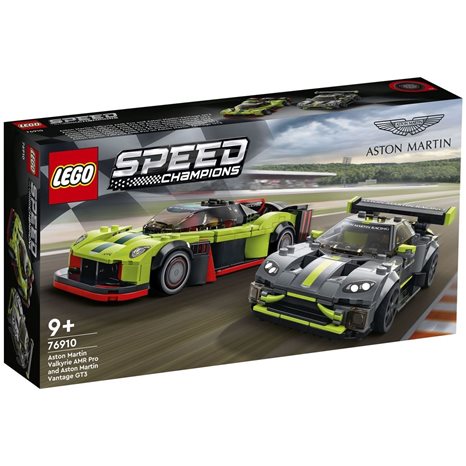 LEGO Speed Aston Martin Valkyrie AMR Pro And Aston Martin Vantage GT3 76910