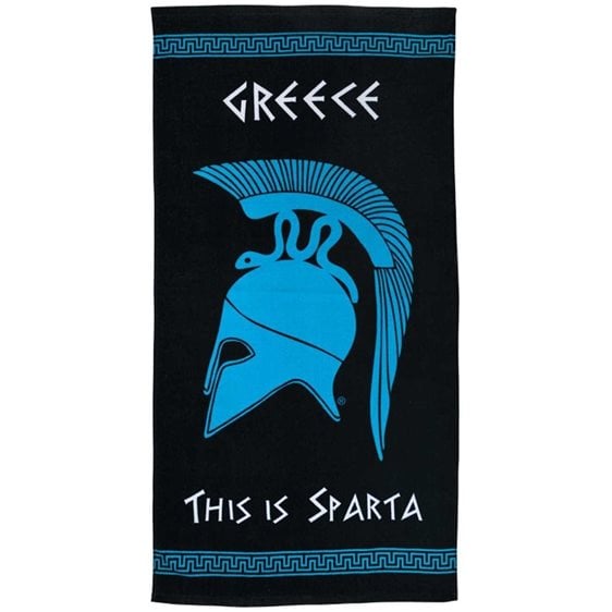 Πετσέτα Παραλίας Περικεφαλαία Μαύρη-Μπλε 50800671