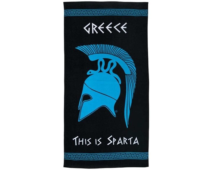 Πετσέτα Παραλίας Περικεφαλαία Μαύρη-Μπλε 50800671