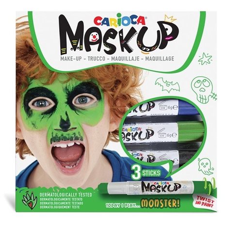 Χρώματα Προσώπου Carioca Mask Up Monster 3τεμ.