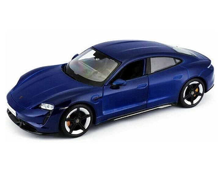 Αυτοκίνητο Μεταλλικό Burago Porsche Taycan Turbo S. Blue 1/24