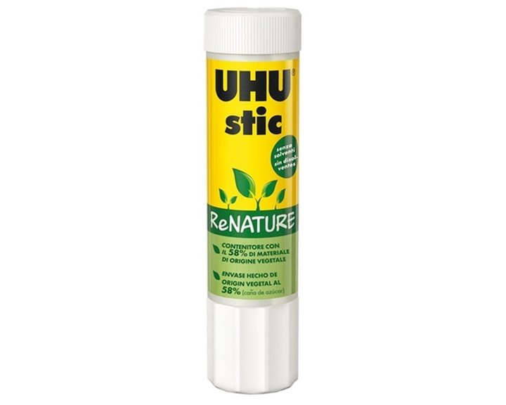 Κόλλα UHU Stick 8,2gr ReNature 2+1 Φυτική