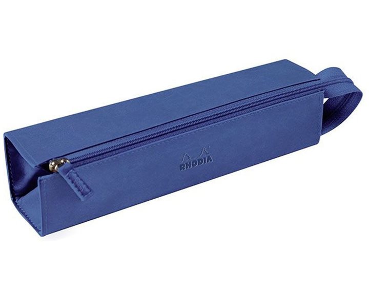 Κασετίνα Rhodia Δερματίνη Τετράγωνη 5x5x23cm Saphir