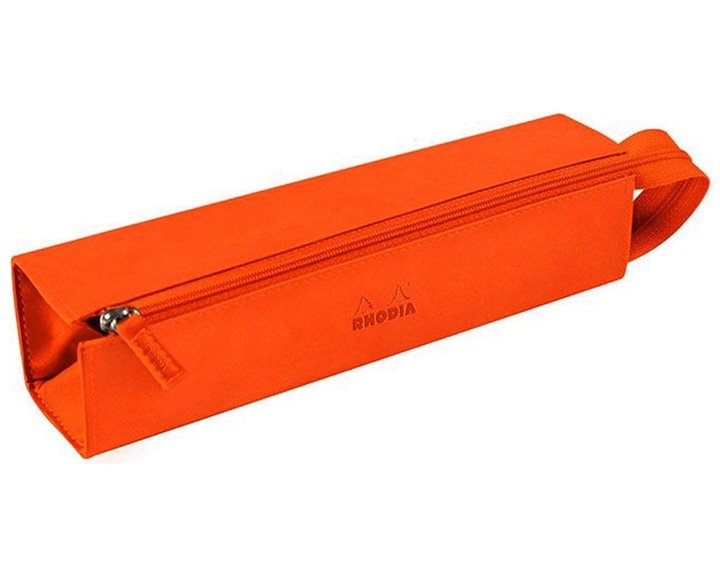 Κασετίνα Rhodia Δερματίνη Τετράγωνη 5x5x23cm Tangerine