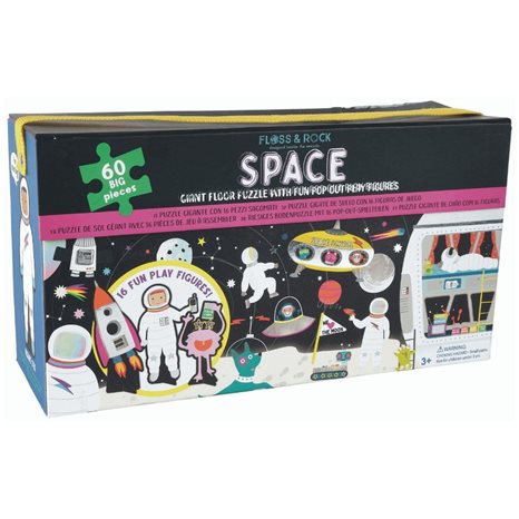Παζλ Floss Rock 60 Τμχ Space Με 16 Pop Out Φιγούρες 43P6370