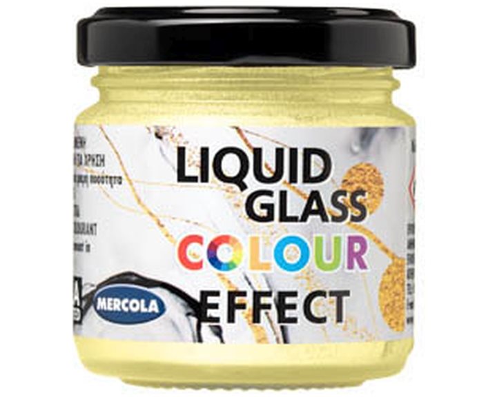 Liquid Glass Colour Περλε Κίτρινη Πάστα 90ml