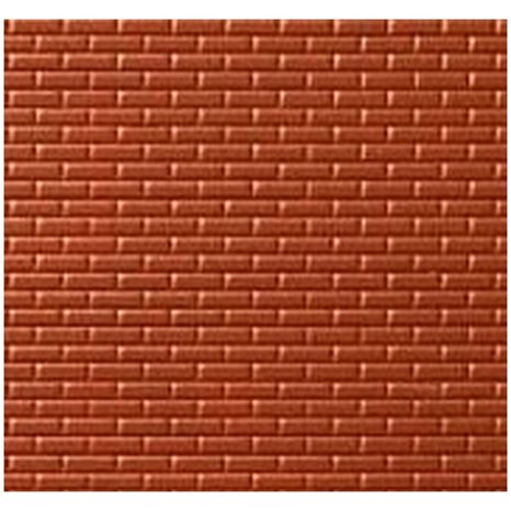 Υλικά Μακέτας Noch Brick Wall Red EK15 30x18cm 55005
