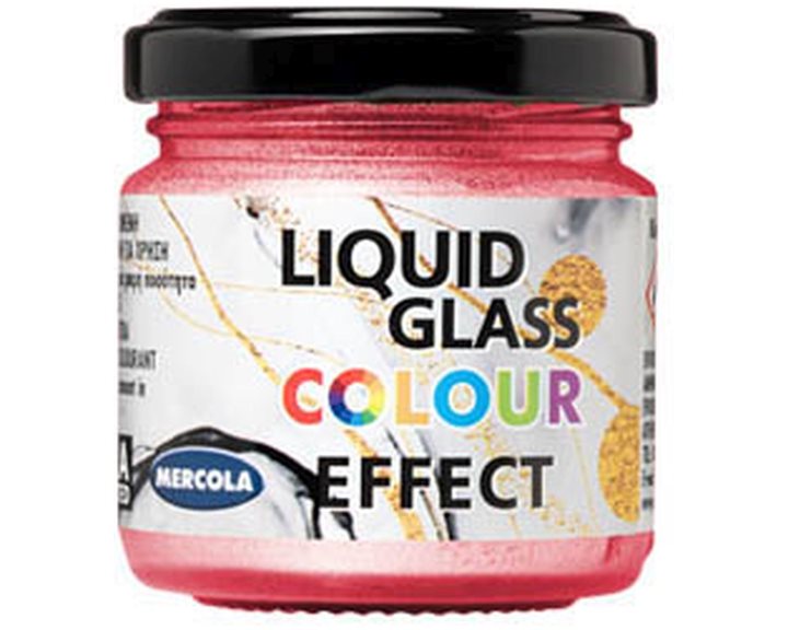Liquid Glass Colour Περλε Κόκκινη Πάστα 90ml