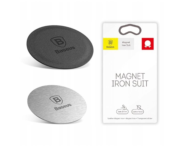 Baseus Car Mount Magnet Iron Suit for cases Silver  (ACDR-A0S) (BASACDR-A0S)