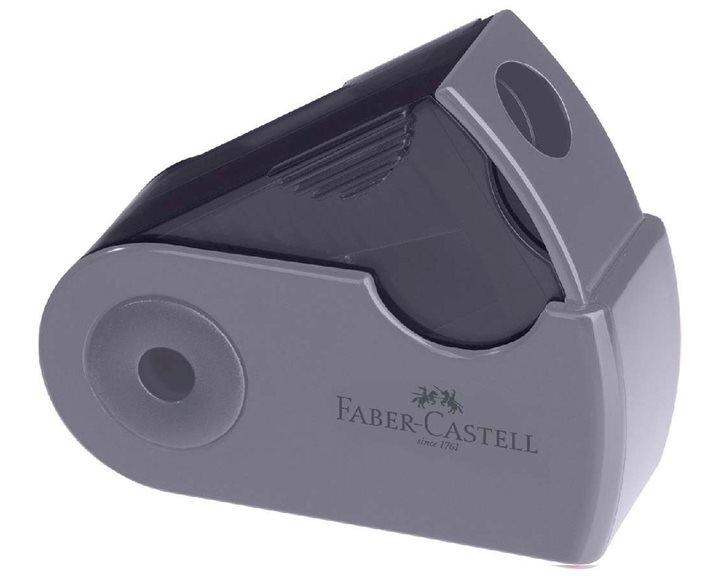 Ξύστρα Μονή Faber Castel MiniSleeve Δίχρωμη Ροζέ shadow/Γκρί 182734