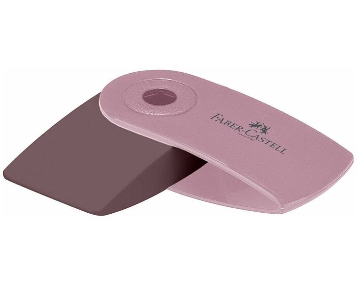 Γόμα Faber Castel Μινι Sleeve Ροζέ Shadow/Γκρί/Coconu 182434