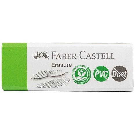 Γόμα PVC Faber Castel Free Dust Free Πράσινο Eco 187250