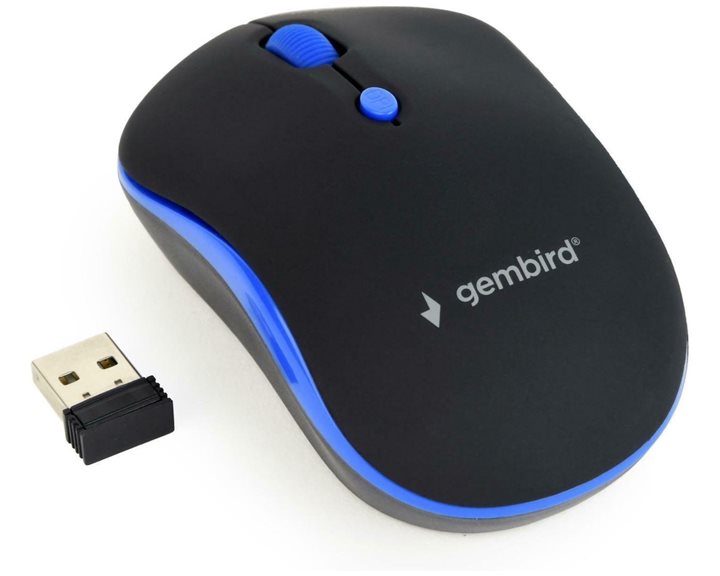 Gembird Wireless Optical Mouse Black/Blue