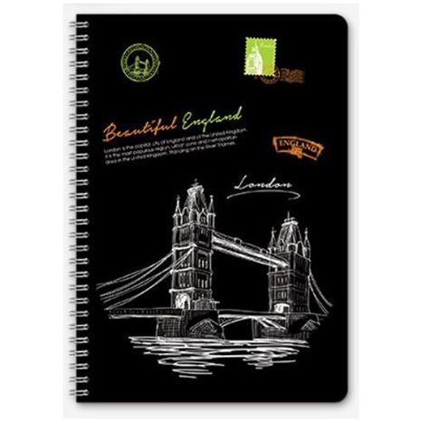 Τετράδιο Σπιράλ Lastva Σκληρό Εξώφυλλο Α4 80φ. Metropolis Collection 3117