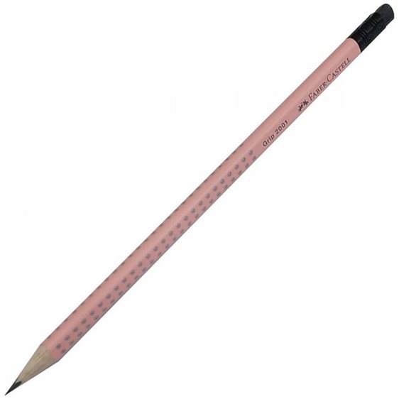 Μολύβι Με Γόμα Faber-Castell Grip 2001 HB Σωμόν