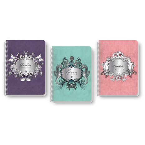 Τετράδιο Σπιράλ Α4 Ornamental  4Θ 140φ 2183