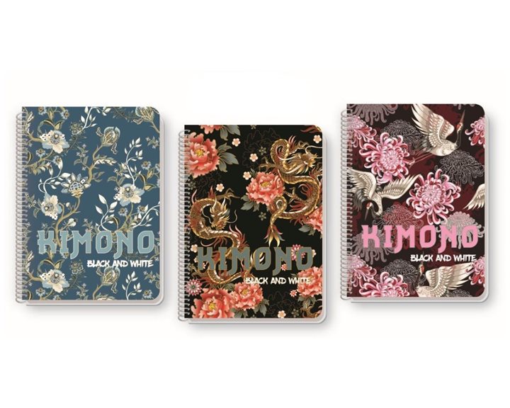 Τετράδιο Σπιράλ Α4 Kimono 1Θ 35φ 0554