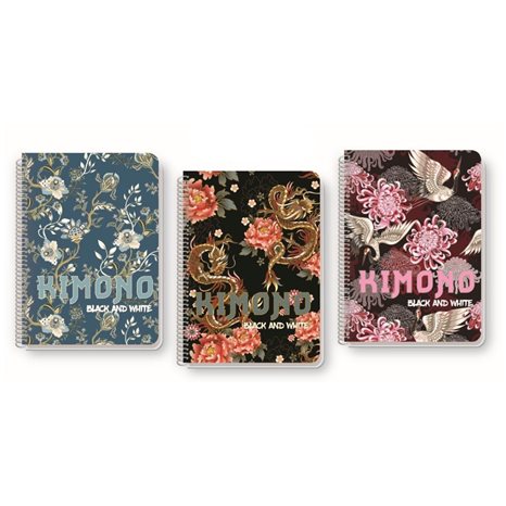 Τετράδιο Σπιράλ Α4 Kimono 3Θ 105φ 0578
