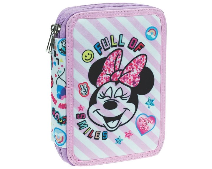 Κασετίνα Gim Διπλή Γεμάτη Minnie Go Lucky 340-41100