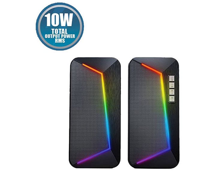 SONIC GEAR RGB BLUETOOTH 5.0 STEREO SYSTEM SPEAKER 2.0 iOX 2