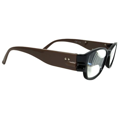 Γυαλιά Διαβάσματος με LED Καφέ Frame
