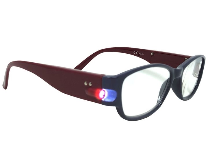 Γυαλιά Διαβάσματος με LED Μωβ Frame
