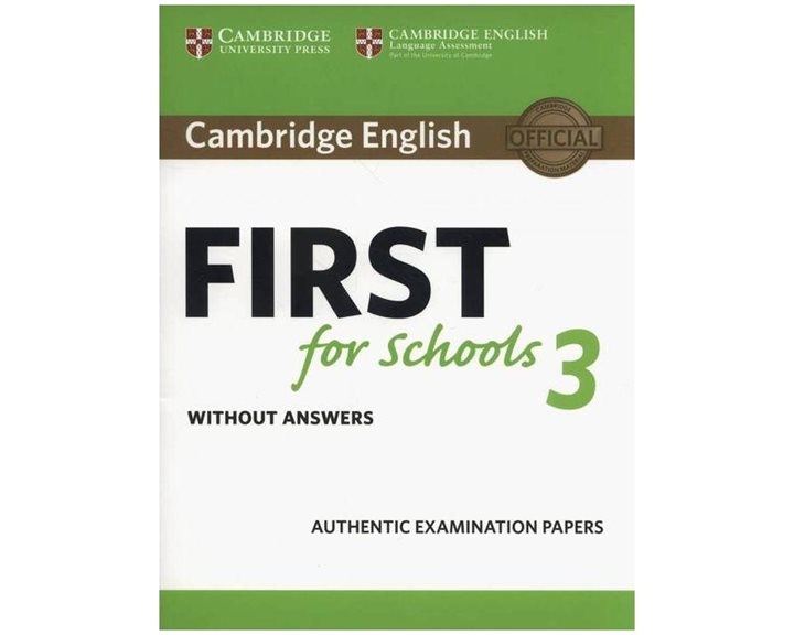 Cambridge English First For Schools 3 Wo/a