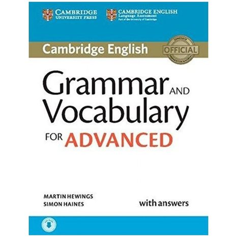 Cambridge Grammar & Vocabulary For Advanced Sb ( + On Line Audio) W/a
