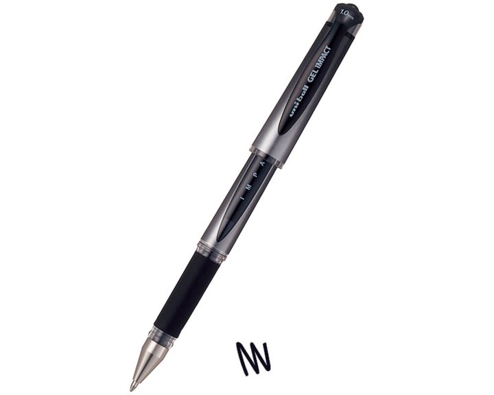 Στυλό Uni-Ball Gel Impact 1.0mm UM-153S Μαύρο
