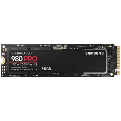 SAMSUNG SSD M.2 NVMe PCI-E Gen4.0 500GB MZ-V8P500BW SERIES 980 PRO, M.2 2280, NVMe PCI-E GEN4x4, READ 6900MB/s, WRITE 5000MB/s, 5YW. MZ-V8P500BW