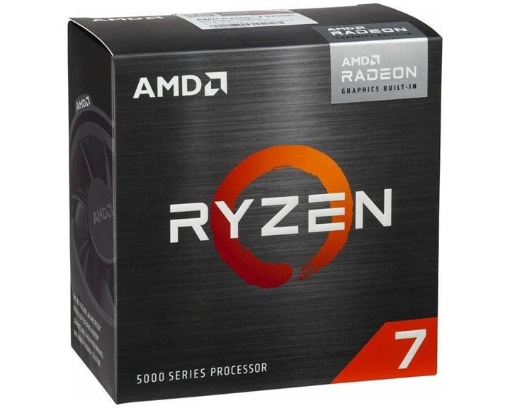 AMD CPU RYZEN 7 5700G, 8C/16T, 3.8-4.6GHz, CACHE 4MB L2+16MB L3, SOCKET AM4, GPU, BOX, FAN, 3YW.