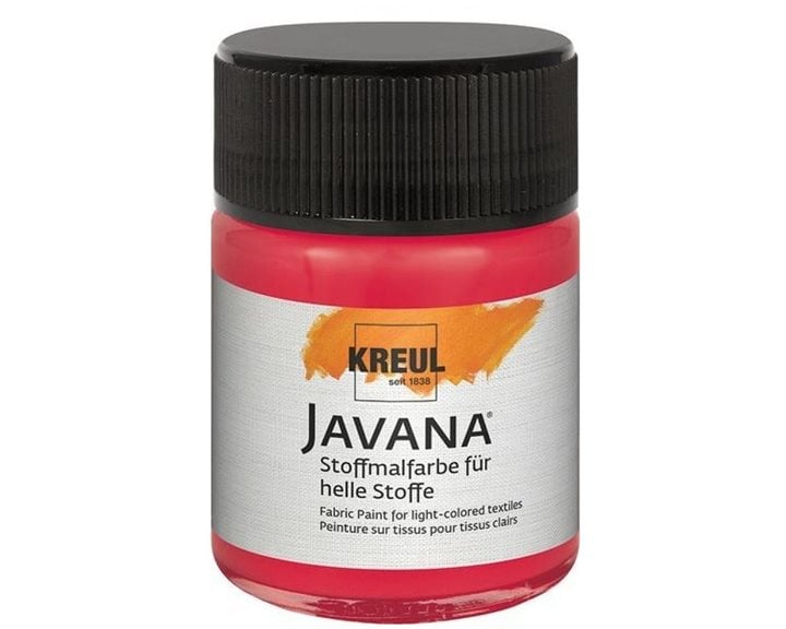 Kreul 50ml Javana Ανοιχτόχρωμο Ύφασμα Carmine Red