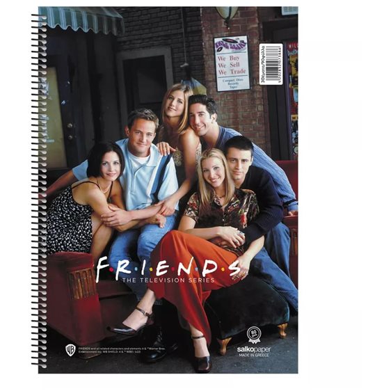 Τετράδιο Σπιράλ 17x25 Salko Friends Vol.2  4Θεμ. 120φυλ. 7384
