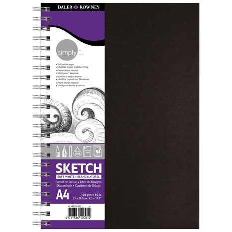 Μπλοκ Simply Wirebd Skch BK A4 54sh. 482254400