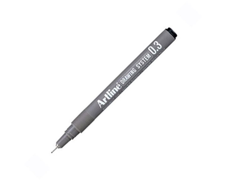 Μαρκαδόρος Artline Σχεδίου EK-23 0.3mm Μαύρος
