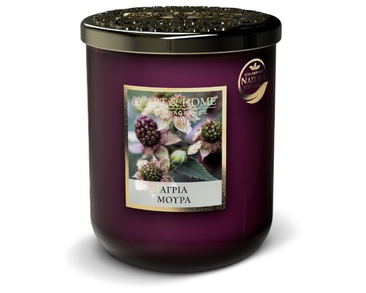 Κερί Αρωματικό Heart & Home Αγρια Μούρα 320g