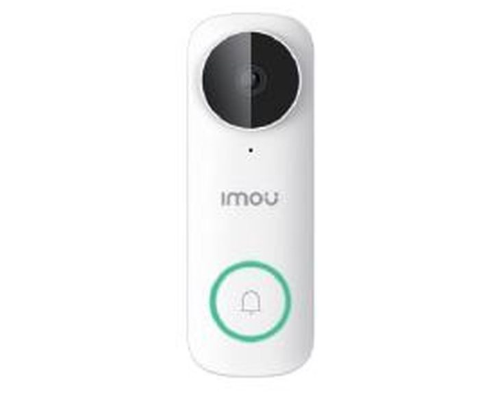 IMOU DOORBELL WIRED DB61i, OUTDOOR, QHD 5 MP (15FPS) CMOS, H.265, 2MM LENS, IR 5M, IP65, 2.4GHZ WIFI, MICRO SD, MIC&SPEAKER, HUMAN DET, ACTIVE DETERRENCE,  LIGHT & 110DB SIREN, 2YW. DB61i-W-D4P-imou