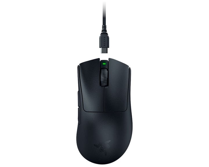 Razer DEATHADDER V3 PRO BLACK - 64g Wireless Gaming Mouse - Ergonomic - 90 Hours Battery - 30K DPI