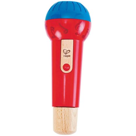 Hape Early Melodies Ξύλινο Mighty Echo Microphone (E0337A)