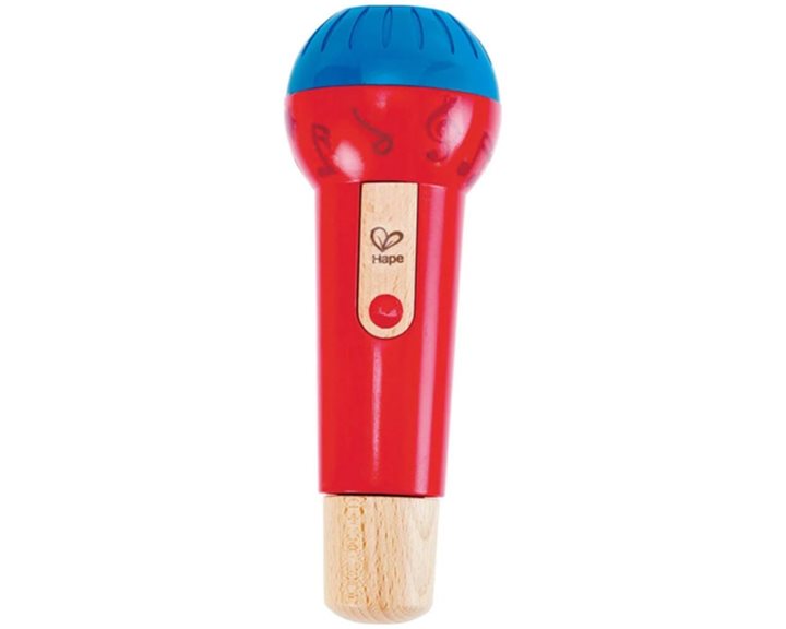 Hape Early Melodies Ξύλινο Mighty Echo Microphone (E0337A)